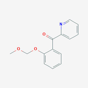 molecular formula C14H13NO3 B3003890 [2-(Methoxymethoxy)phenyl](pyridin-2-yl)methanone CAS No. 474534-37-7