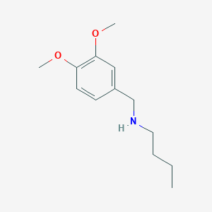 molecular formula C13H21NO2 B3004024 Butyl[(3,4-dimethoxyphenyl)methyl]amine CAS No. 170115-42-1