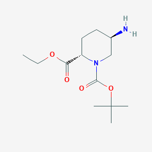 O1-tert-butyl O2-ethyl (2S,5R)-5-aminopiperidine-1,2-dicarboxylate