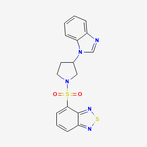 4-((3-(1H-benzo[d]imidazol-1-yl)pyrrolidin-1-yl)sulfonyl)benzo[c][1,2,5]thiadiazole