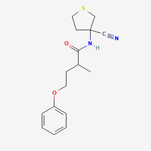 N-(3-cyanothiolan-3-yl)-2-methyl-4-phenoxybutanamide