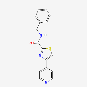 N~2~-benzyl-4-(4-pyridyl)-1,3-thiazole-2-carboxamide