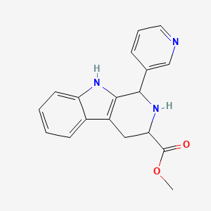 B3004227 methyl 1-(pyridin-3-yl)-2,3,4,9-tetrahydro-1H-beta-carboline-3-carboxylate CAS No. 84133-32-4