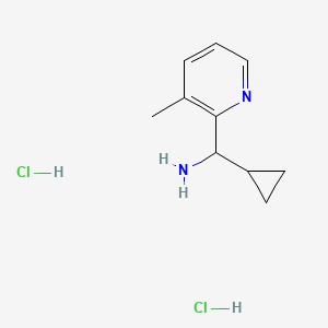 B3004335 Cyclopropyl(3-methylpyridin-2-yl)methanamine dihydrochloride CAS No. 2061979-36-8