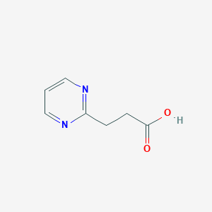molecular formula C7H8N2O2 B030045 3-(Pyrimidin-2-yl)propanoic acid CAS No. 439108-20-0