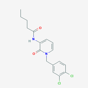 N-[1-(3,4-dichlorobenzyl)-2-oxo-1,2-dihydro-3-pyridinyl]pentanamide