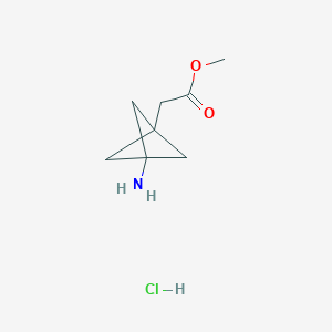 Methyl 2-{3-aminobicyclo[1.1.1]pentan-1-yl}acetate hydrochloride