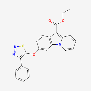 Ethyl 3-[(4-phenyl-1,2,3-thiadiazol-5-yl)oxy]pyrido[1,2-a]indole-10-carboxylate