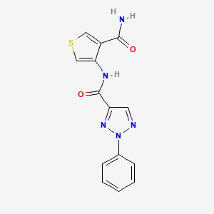 N-(4-carbamoylthiophen-3-yl)-2-phenyl-2H-1,2,3-triazole-4-carboxamide