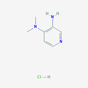 molecular formula C7H12ClN3 B3004572 N4,N4-dimethylpyridine-3,4-diamine hydrochloride CAS No. 2402831-26-7