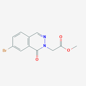 molecular formula C11H9BrN2O3 B3004582 Methyl 2-(7-bromo-1-oxophthalazin-2-yl)acetate CAS No. 2323039-80-9