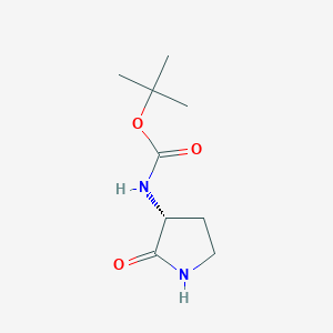 molecular formula C9H16N2O3 B3004640 (R)-Tert-butyl 2-oxopyrrolidin-3-ylcarbamate CAS No. 251938-49-5