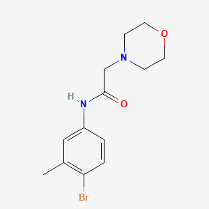 N-(4-bromo-3-methylphenyl)-2-(morpholin-4-yl)acetamide