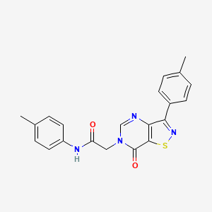1-(4-fluorophenyl)-4-[1-(4-methylbenzoyl)-4,5-dihydro-1H-imidazol-2-yl]piperazine