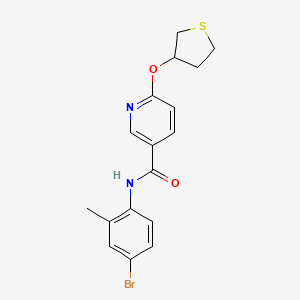 N-(4-bromo-2-methylphenyl)-6-((tetrahydrothiophen-3-yl)oxy)nicotinamide