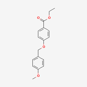 molecular formula C17H18O4 B3004757 Ethyl 4-((4-methoxybenzyl)oxy)benzoate CAS No. 56441-84-0