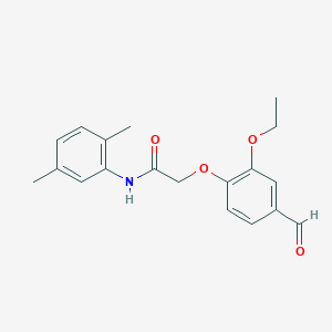 molecular formula C19H21NO4 B3004762 N-(2,5-dimethylphenyl)-2-(2-ethoxy-4-formylphenoxy)acetamide CAS No. 247592-88-7