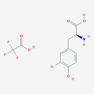 molecular formula C11H11BrF3NO5 B3004797 3-Bromo-tyrosine,(mono)trifluoroacetatesalt CAS No. 2320428-62-2