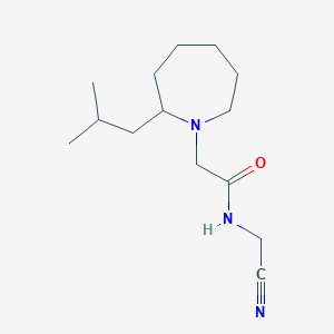 molecular formula C14H25N3O B3004876 N-(Cyanomethyl)-2-[2-(2-methylpropyl)azepan-1-yl]acetamide CAS No. 2193290-92-3