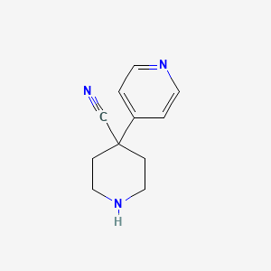 molecular formula C11H13N3 B3004939 4-Pyridin-4-ylpiperidine-4-carbonitrile CAS No. 756452-70-7