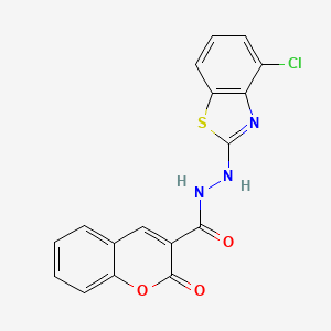 B3004955 N'-(4-chlorobenzo[d]thiazol-2-yl)-2-oxo-2H-chromene-3-carbohydrazide CAS No. 851979-22-1