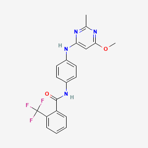 N-(4-((6-methoxy-2-methylpyrimidin-4-yl)amino)phenyl)-2-(trifluoromethyl)benzamide