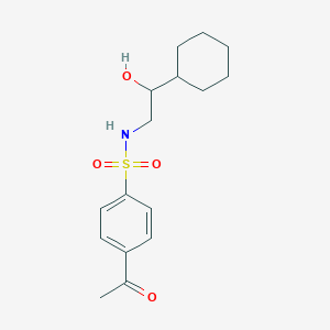 4-acetyl-N-(2-cyclohexyl-2-hydroxyethyl)benzenesulfonamide