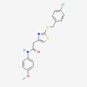 2-(2-((4-chlorobenzyl)thio)thiazol-4-yl)-N-(4-methoxyphenyl)acetamide