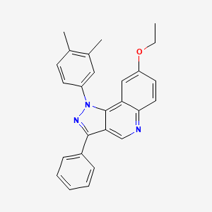 1-(3,4-dimethylphenyl)-8-ethoxy-3-phenyl-1H-pyrazolo[4,3-c]quinoline