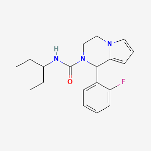 B3005123 1-(2-fluorophenyl)-N-(pentan-3-yl)-3,4-dihydropyrrolo[1,2-a]pyrazine-2(1H)-carboxamide CAS No. 941979-96-0