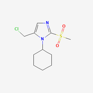 5-(Chloromethyl)-1-cyclohexyl-2-methanesulfonyl-1H-imidazole