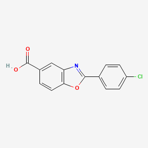 2-(4-Chlorophenyl)-1,3-benzoxazole-5-carboxylic acid