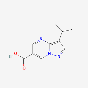 molecular formula C10H11N3O2 B3005136 3-Isopropylpyrazolo[1,5-a]pyrimidine-6-carboxylic acid CAS No. 1707361-67-8