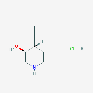 (3S,4S)-4-Tert-butylpiperidin-3-ol;hydrochloride