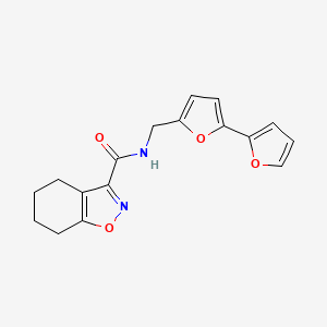 N-([2,2'-bifuran]-5-ylmethyl)-4,5,6,7-tetrahydrobenzo[d]isoxazole-3-carboxamide