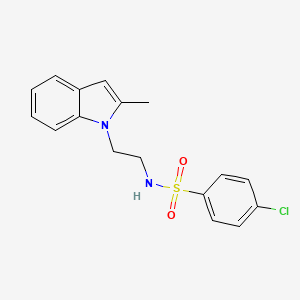 4-chloro-N-[2-(2-methylindol-1-yl)ethyl]benzenesulfonamide
