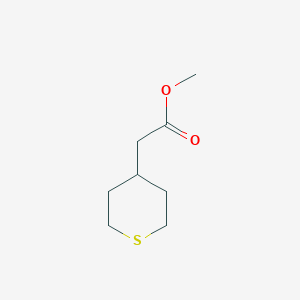 molecular formula C8H14O2S B3005169 Methyl 2-(thian-4-yl)acetate CAS No. 1548627-52-6