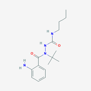 2-(2-aminobenzoyl)-N-butyl-2-(tert-butyl)-1-hydrazinecarboxamide