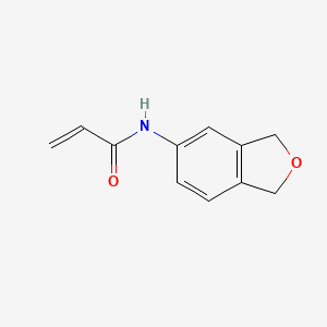molecular formula C11H11NO2 B3005198 N-(1,3-Dihydro-2-benzofuran-5-yl)prop-2-enamide CAS No. 1691977-90-8