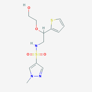 N-(2-(2-hydroxyethoxy)-2-(thiophen-2-yl)ethyl)-1-methyl-1H-pyrazole-4-sulfonamide