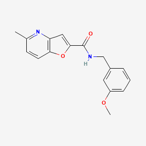 molecular formula C17H16N2O3 B3005209 N-(3-methoxybenzyl)-5-methylfuro[3,2-b]pyridine-2-carboxamide CAS No. 941928-22-9