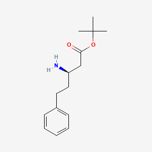 molecular formula C15H23NO2 B3005226 Tert-butyl (3R)-3-amino-5-phenylpentanoate CAS No. 2287247-19-0