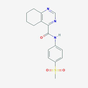 molecular formula C16H17N3O3S B3005242 N-(4-methanesulfonylphenyl)-5,6,7,8-tetrahydroquinazoline-4-carboxamide CAS No. 2415534-74-4