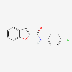 molecular formula C15H10ClNO2 B3005253 N-(4-Chlorophenyl)benzofuran-2-carboxamide CAS No. 92426-52-3