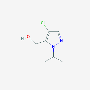 molecular formula C7H11ClN2O B3005285 (4-Chloro-1-isopropyl-1H-pyrazol-5-yl)methanol CAS No. 1598321-27-7