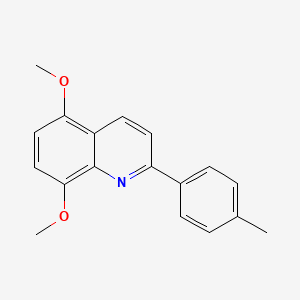 molecular formula C18H17NO2 B3005292 5,8-Dimethoxy-2-(4-methylphenyl)quinoline CAS No. 860784-09-4