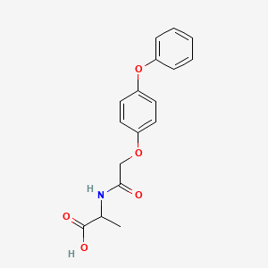 molecular formula C17H17NO5 B3005314 2-(2-(4-Phenoxyphenoxy)acetamido)propanoic acid CAS No. 380222-17-3