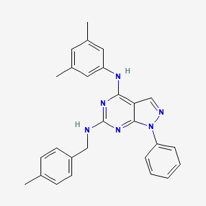 N4-(3,5-dimethylphenyl)-N6-(4-methylbenzyl)-1-phenyl-1H-pyrazolo[3,4-d]pyrimidine-4,6-diamine