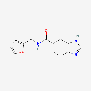 N-(furan-2-ylmethyl)-4,5,6,7-tetrahydro-1H-benzo[d]imidazole-5-carboxamide