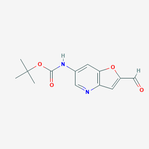 Tert-butyl N-(2-formylfuro[3,2-b]pyridin-6-yl)carbamate